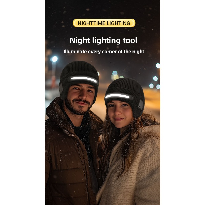 LED Headlamp Winter Hat Outdoo - огляд і ціна Running Gear In Cold Weather